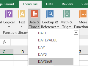 Rumus Excel kategori Date